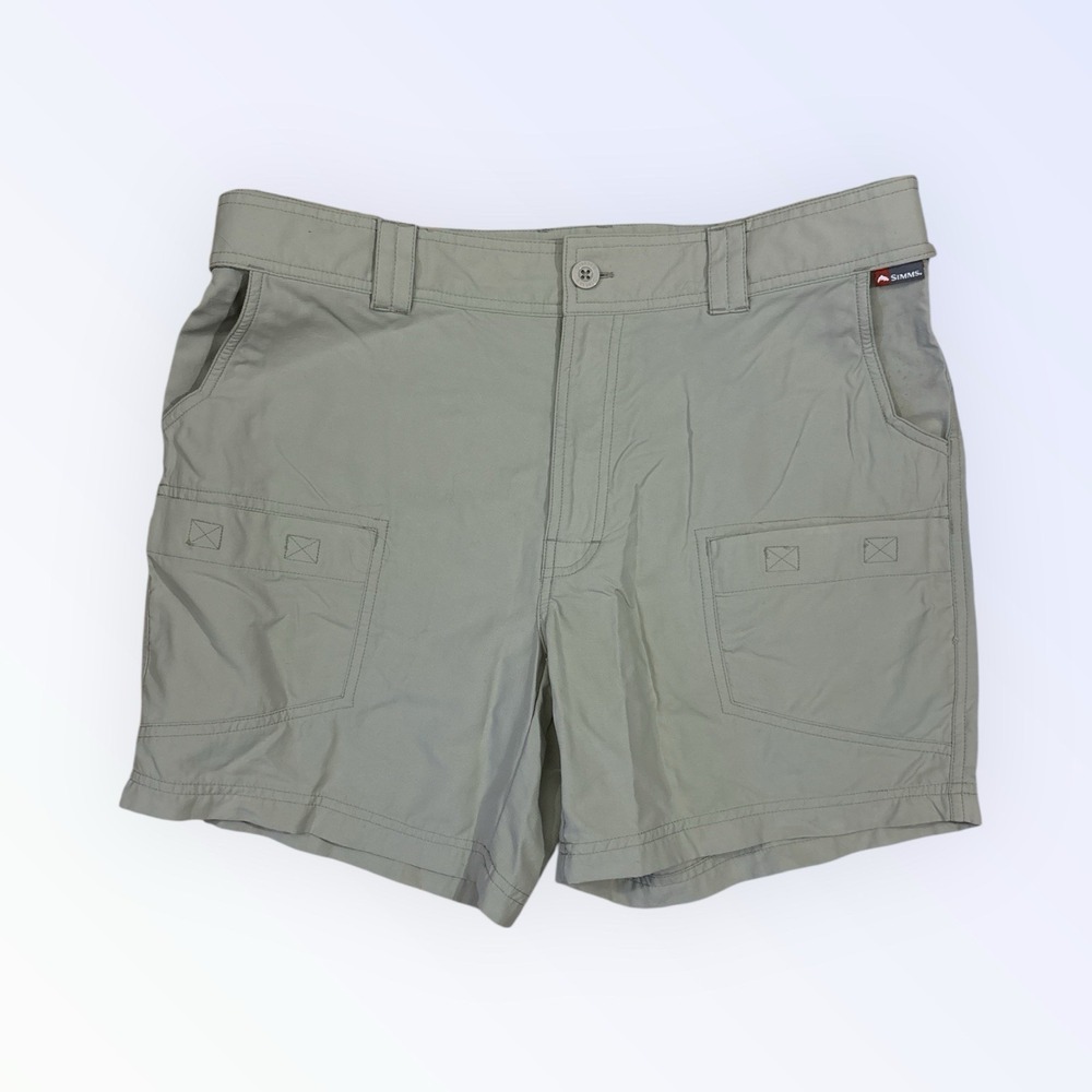 SIMMS TAKE A HIKE‎ SHORTS WOMENS MEDIUM BEIGE ADJUSTABLE